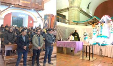 Los fieles participaron de la primera noche de velada, organizda por la Secretaría de Cultura.