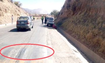 Reductor de velocidad ocasiona accidente en la vía a Villazón