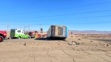 Se accidenta en Chile un bus que salió de Bolivia; reportan dos personas fallecidas