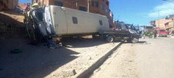 Reportan accidente de tránsito de un bus en el sector de Ticka Loma