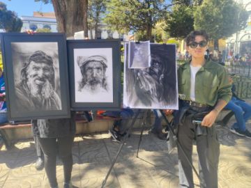Estudiante Potosino representa al Departamento con su arte