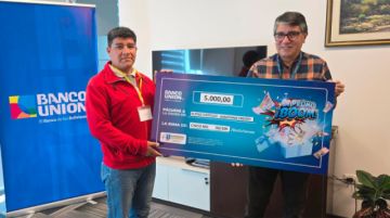 Cada mes ahorristas de Banco Unión ganan 5 mil bolivianos sin dejar de lado a ningún departamento del país. 