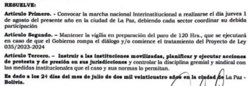 Reactivan las protestas para que se archive proyecto 035