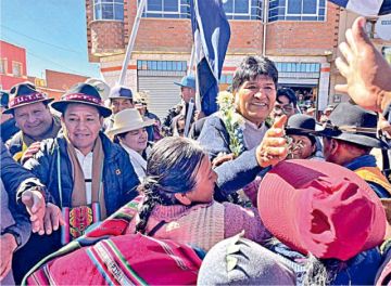 Evo va a El Alto en medio de amenazas de violencia
