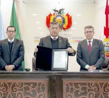 La Fiscalía General  tiene certificación  de Ibnorca Bolivia