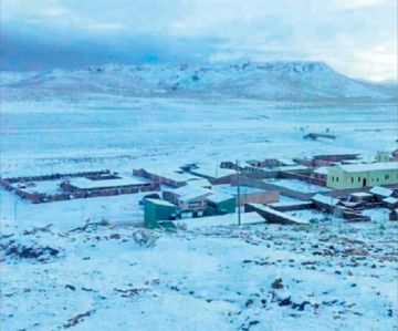 La región más afectada por las nevadas es el sudoeste potosino.