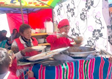 La muestra ofreció preparados tradicionales de Potosí.
