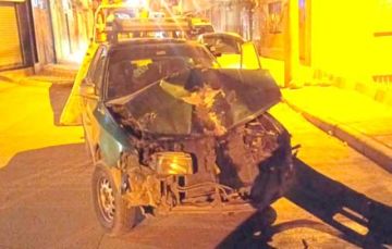Chofer bajo efectos de alcohol causa choque y deja una persona herida
