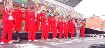 En el festival participaron las bandas afiliadas a la asociación de bandas.
