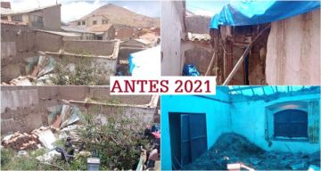 Casa de Armando Alba ya tiene cubierta y se trabaja en su interior