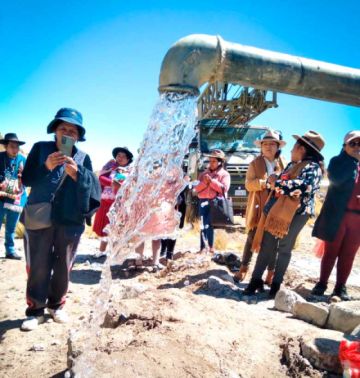 Los habitantes de la zona Canterías reciben agua de pozo para consumo 