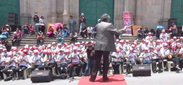 Los intérpretes se dieron cita en el corazón de la ciudad de Potosí.
