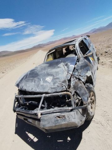 Cansancio de un conductor acaba en luto y llanto en Potosí