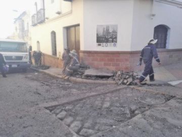 Alcaldía de Potosí tiene cuadrillas de trabajo para tareas de recapamiento