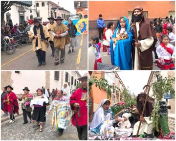 Se mostraron nacimientos, con imágenes de Jesús, o personajes de María, José y el Niño.