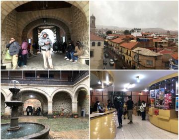 Visitantes, pese a la lluvia, llegaron a atractivos turísticos ayer.