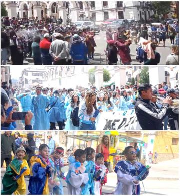 Comparsas estudiantiles salieron desde el miércoles por las calles de la ciudad.