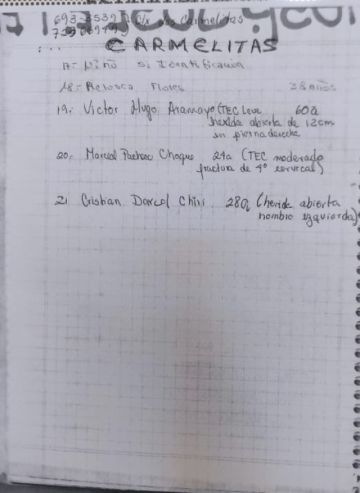 Lista de personas heridas en el accidente de Uyuni de este sábado
