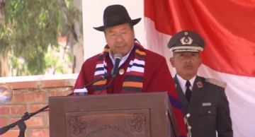 Presidente Luis Arce pide unidad en su homenaje a la Batalla de Tumusla