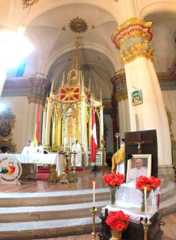 El obispo de la Diócesis de Potosí presidió la misa.