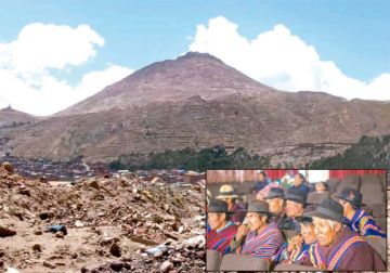 Encuentro de qaraqaras decide pedir que pare el daño al cerro