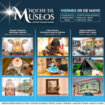 Tres museos abren esta noche desde las 18:00