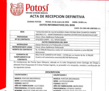 Denuncian impago por equipos ya entregados a la Alcaldía