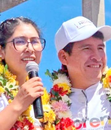 Eva Copa y Damián Condori anuncian dupla presidencial
