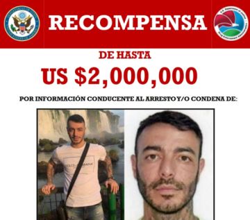EEUU ofrece recompensa de hasta $us 2 millones por información que lleve a la captura de Sebastián Marset