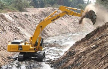 Gobernación despliega maquinaria pesada para encause de ríos