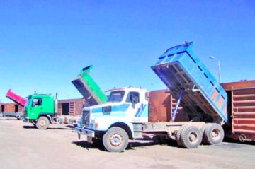 Una parte de las cargas se exporta a través del ferrocarril.