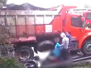 Tragedia en Pailaviri: joven muere arrollado por la volqueta de su propio trabajo