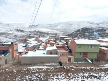 Hay probabilidad de nevadas en cotas mayores a los 4.100 m.s.n.m.