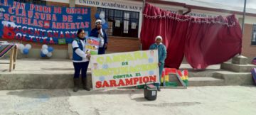 Sedes Potosí se moviliza con brigadas para vacunar contra el Sarampión en el Departamento