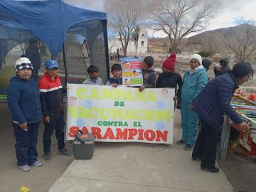 Sedes Potosí se moviliza con brigadas para vacunar contra el Sarampión en el Departamento