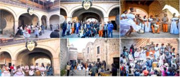 Los patios del repositorio colonial fueron escenario de un diálogo cultural de las comunidades.
