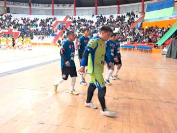 Los jugadores de Antofagasta al final del partido.