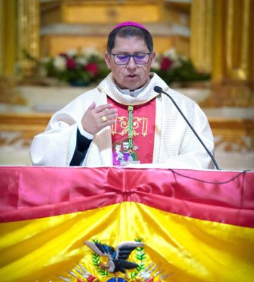 El obispo de la Diócesis de Potosí, Renán Aguilera.