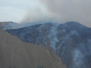 Controlan el incendio forestal en el Parque Nacional Carrasco tras cinco días de trabajo
