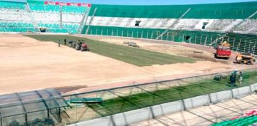 Copa: Comenzó el sembrado del césped en el Tahuichi