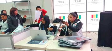 El cómputo oficial departamental está en marcha.