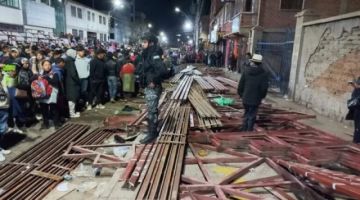 ¿Cómo están los heridos tras el desplome de graderías en el convite de Ch'utillos?