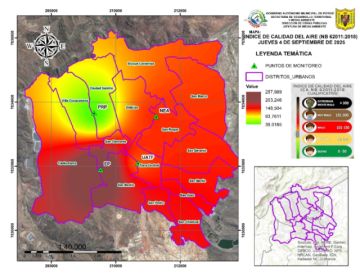 Calidad de aire en una jornada con motorizados