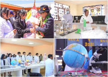 Entregan equipamiento a laboratorios para dos escuelas de Betanzos