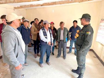 Policía evalua seguridad ciudadana en tres municipios de Potosí