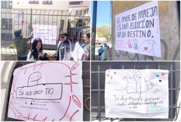 Voluntariado en Potosí invita a la reflexión con un mural 