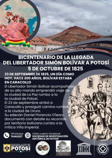 Seguimos el recorrido de Simón Bolívar con rumbo a Potosí