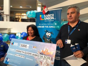 Banco Unión premia a sus clientes en Potosí con la Promo Boom