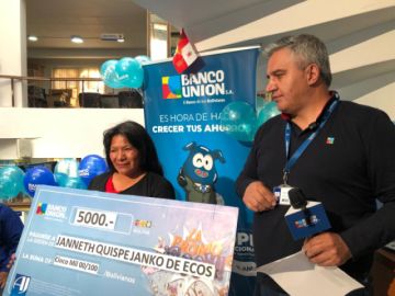 Banco Unión premia a sus clientes en Potosí con la Promo Boom