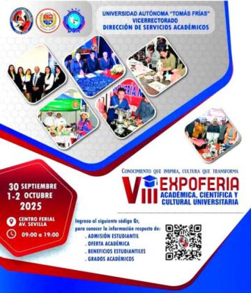 Expoferia Académica de la UATF inicia hoy hasta el jueves